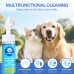 Paw Cleaner | No-Rinse Foaming Cleanser for Dogs Cats | 6.8 fl oz | Gentle and Safe | Pleasant Smell | Deep Clean Pet Paws | Bottle with Removable Soft Silicone Brush
