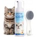 Cat Waterless Shampoo with Brush - No Rinse Formula for Quick Clean Between Baths, Hypoallergenic & Detangling, Reduce Itchy Skin Shedding & Odor Control,Vet-Recommended for Kittens/Senior Cats
