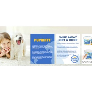 Pet Cleaning Glove Wipes